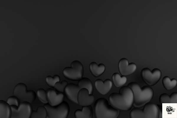 emoji black heart images