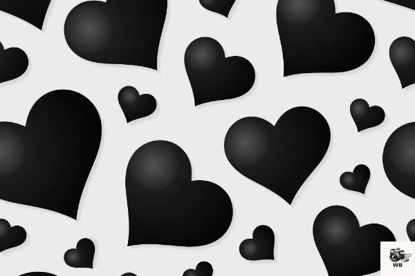 wallpaper black heart images