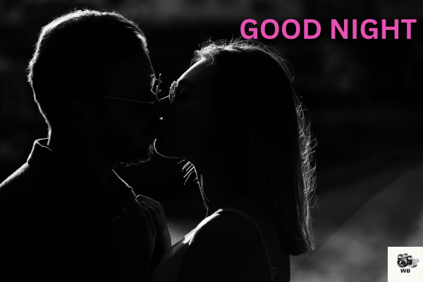 good night images couple kiss